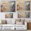 Oiseaux gris et blancs sur un arbre floral II - Art mural oiseau-214823630-214823631