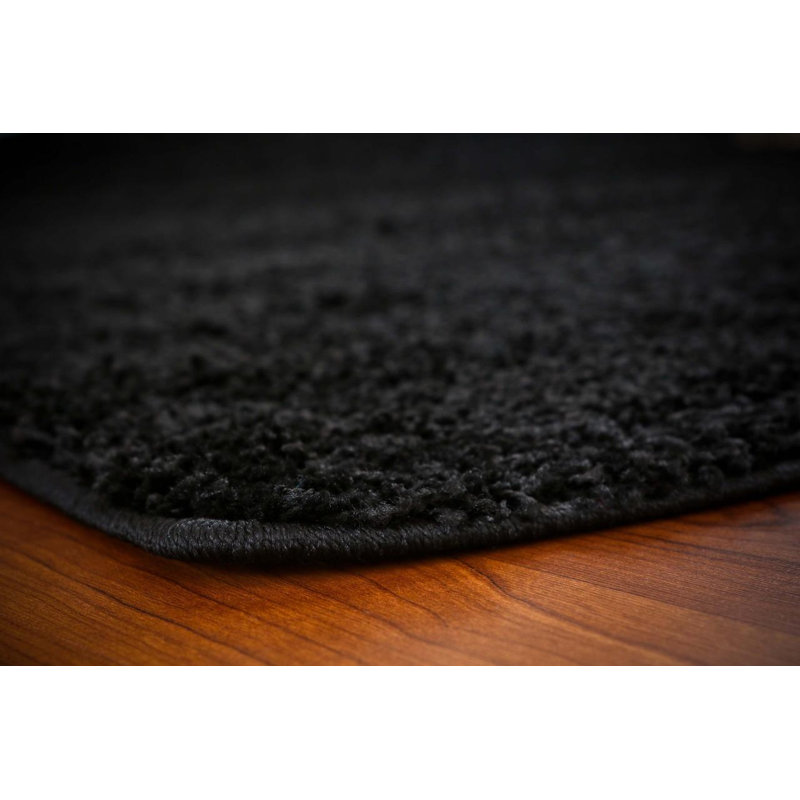 Tapis intérieur / extérieur noir Inamae, Rectangle de 5 pi x 7 pi
