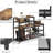Shoe Rack Bench Shoe Storage Organizer with Seat, 5-Tier Industrial Free Standing Shoe Rack-1137309855