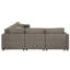 5 po en lin brun, l 39 po x H 34 po, structure intérieure modulaire en bois de pin modulaire, fabrication