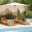 184cm Long Chaise Lounge Set