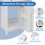 Petit meuble-lavabo moderne avec lavabo en céramique et beaucoup de rangement-667192142