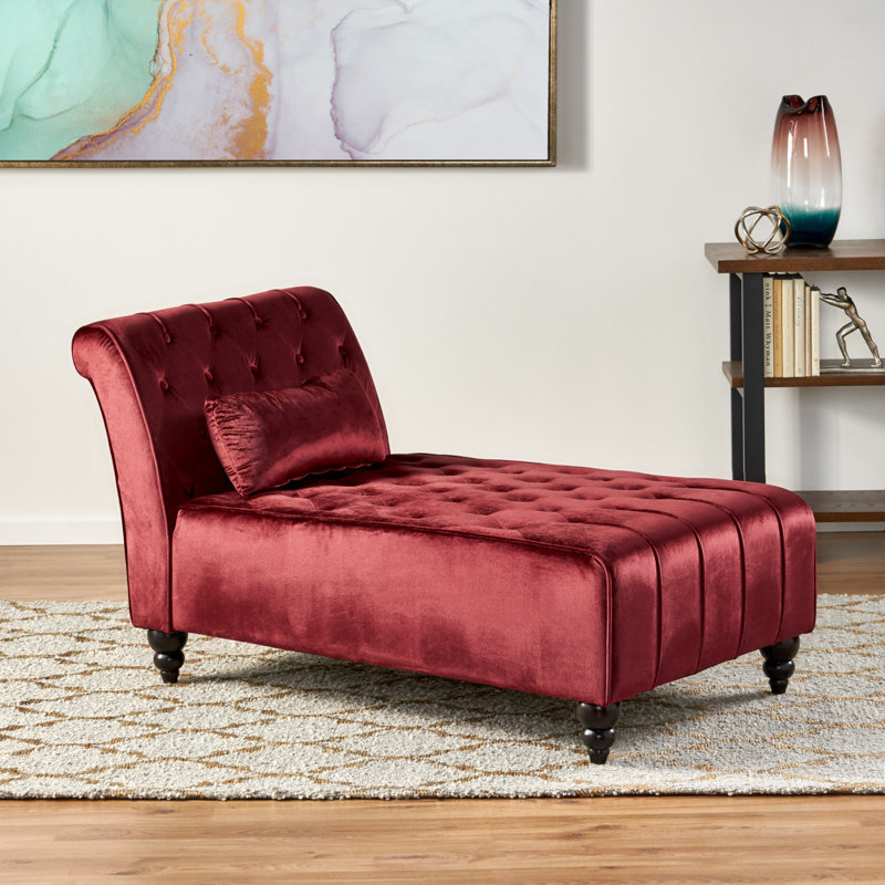 Chaise longue moderne capitonnée