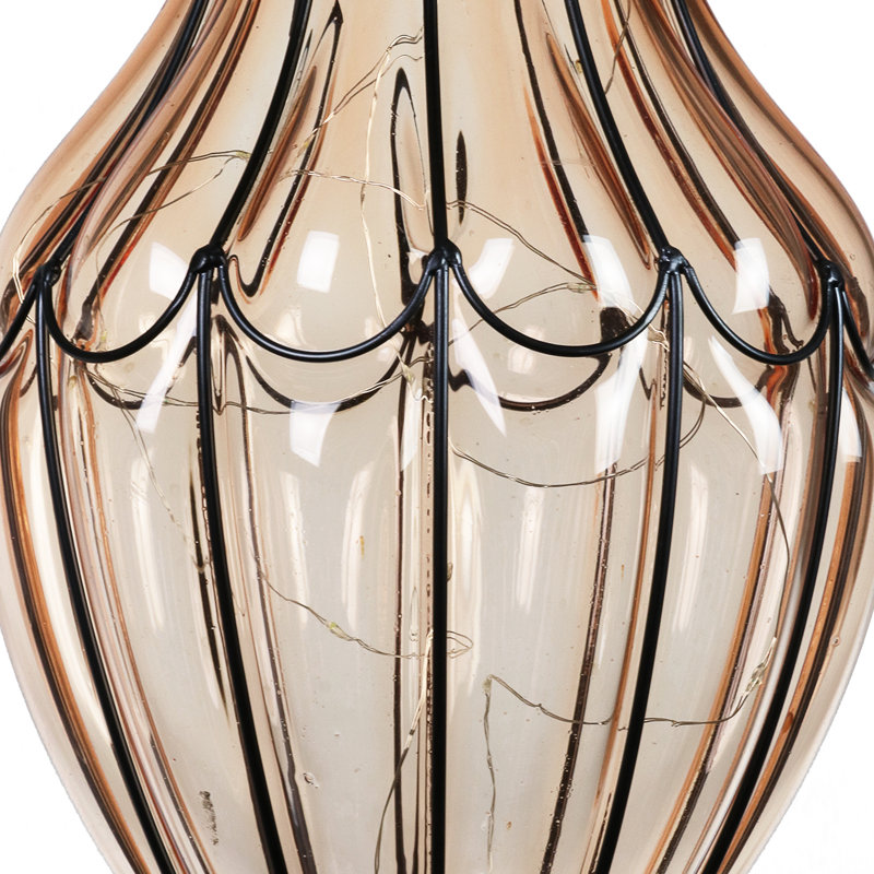 Lanterne suspendue solaire Exhart, Ambre