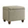 Repose-pieds rectangulaire avec rangement en polyester 22 po Arath