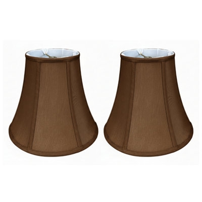 Royal Designs, Inc. BSO-704-14BR-2 abat-jour de base véritable cloche, 7 x 14 x 11,5, brun, paquet de 2