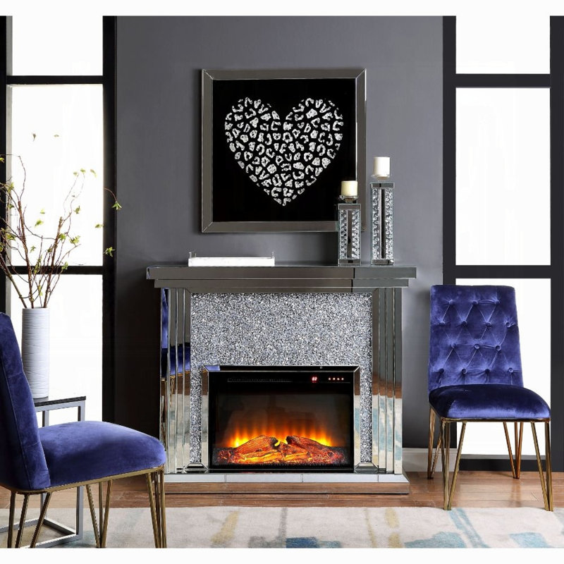 Noralie F&L Homes Studio 47 " W Electric Fireplace