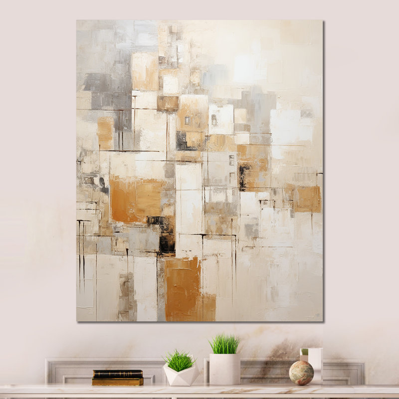 - Abstract Collages Metal Wall Prints, 32" H x 24" W x 1" D
