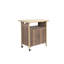 Chariot-bar d'extérieur polyvalent avec roulettes et plateau en verre-523634609