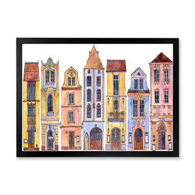 Croquis de la vieille Europe IV - Peinture sur toile