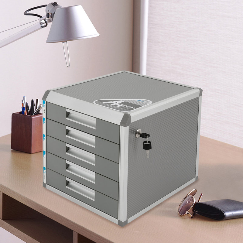 Marelin 5-Tier Stackable Desk Organizer with Drawers