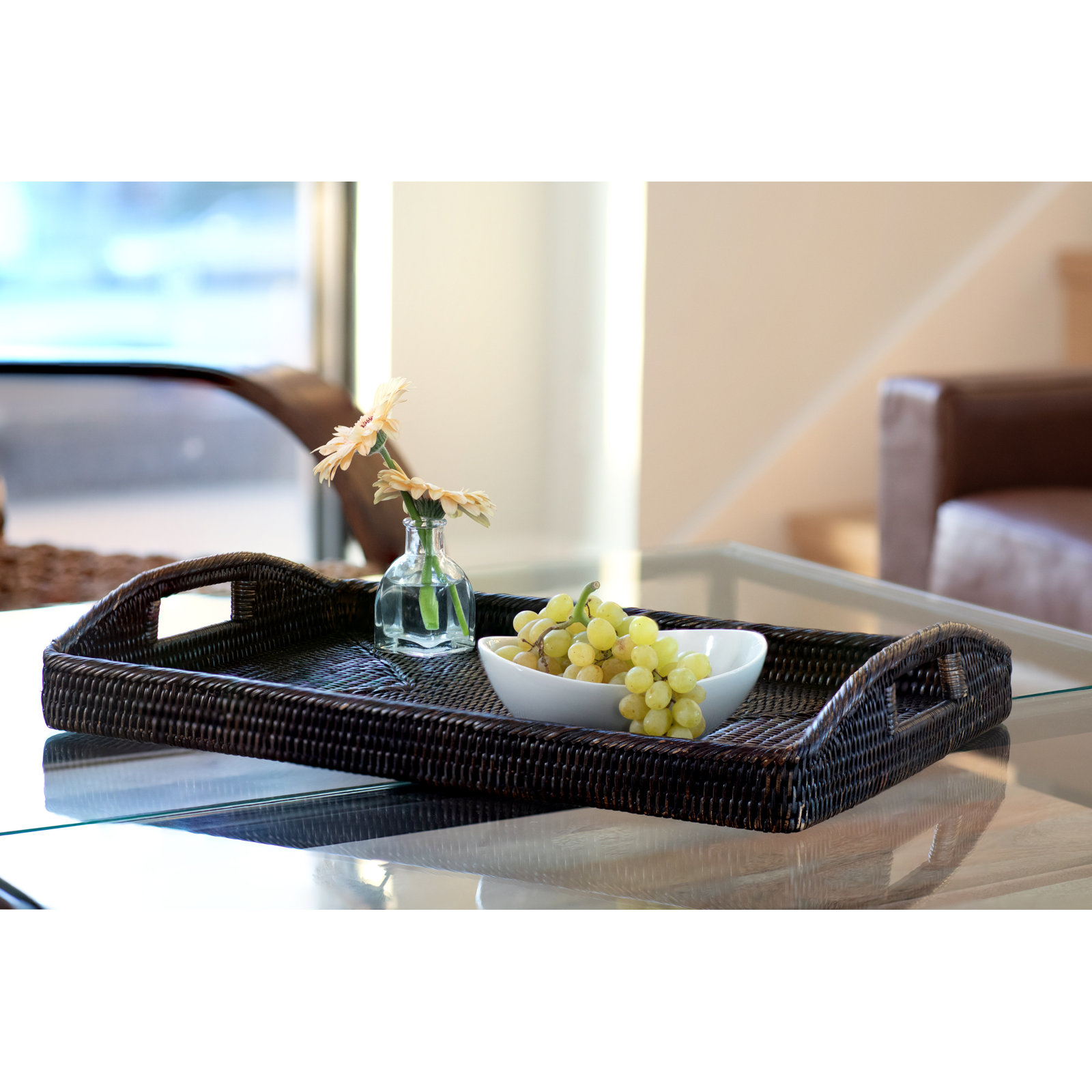 Ilonka Decorative Tray, Tudor Black