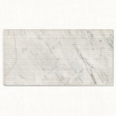 Marbre naturel 12 * 24, pour mur, fini texturé FS, marbre cannelé 3D, pierre naturelle, 1 boîte de 4 pièces