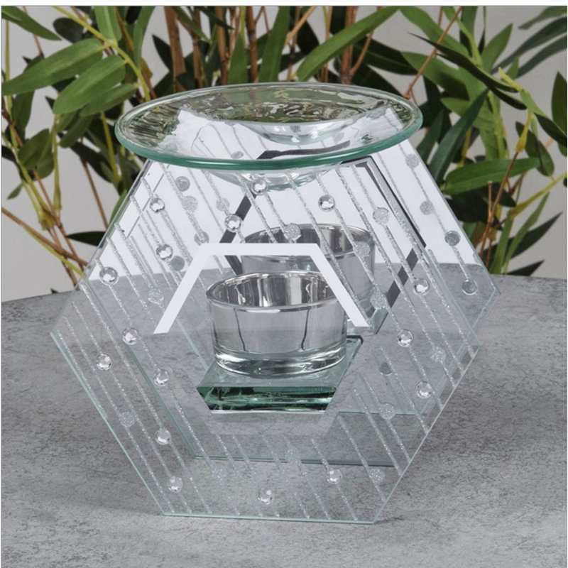 Glass Tabletop Tealight Holder