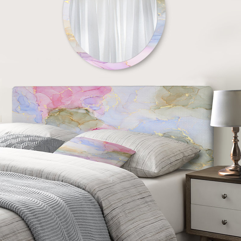 Graysin Upholstered Panel Headboard, Queen