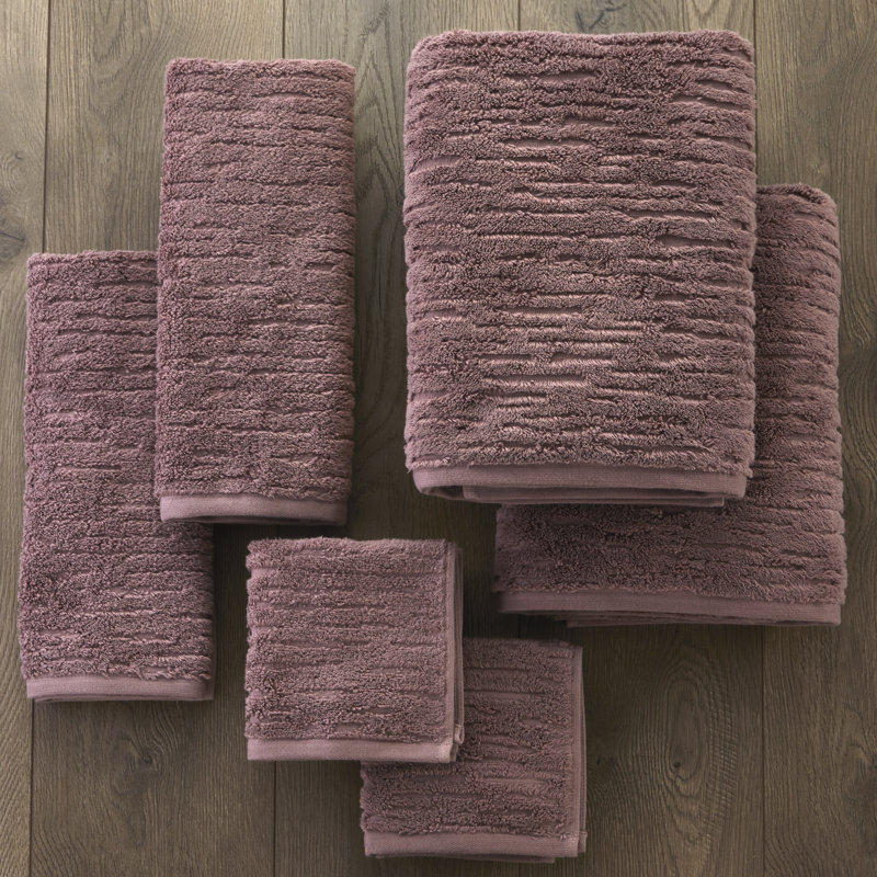 CLOUDSOFT Cotton Jacquard Mulit-Size Set, Plum