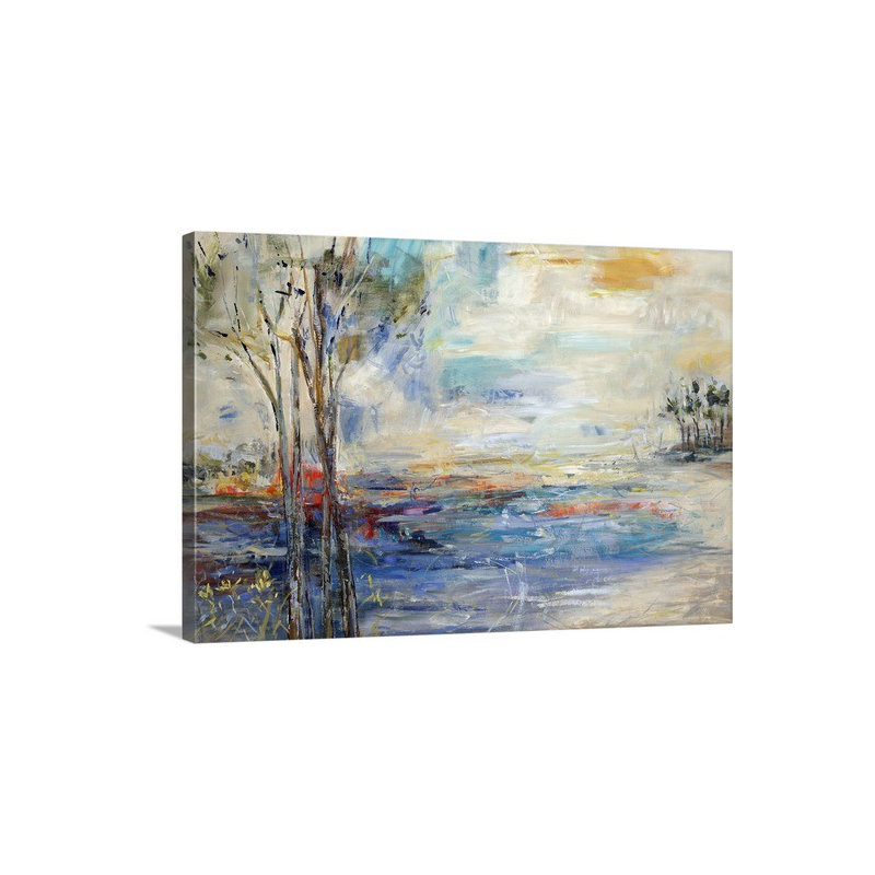 Drexton " Private Lagoon " by Jodi Maas, 20" H x 30" W x 1.5" D, Canvas