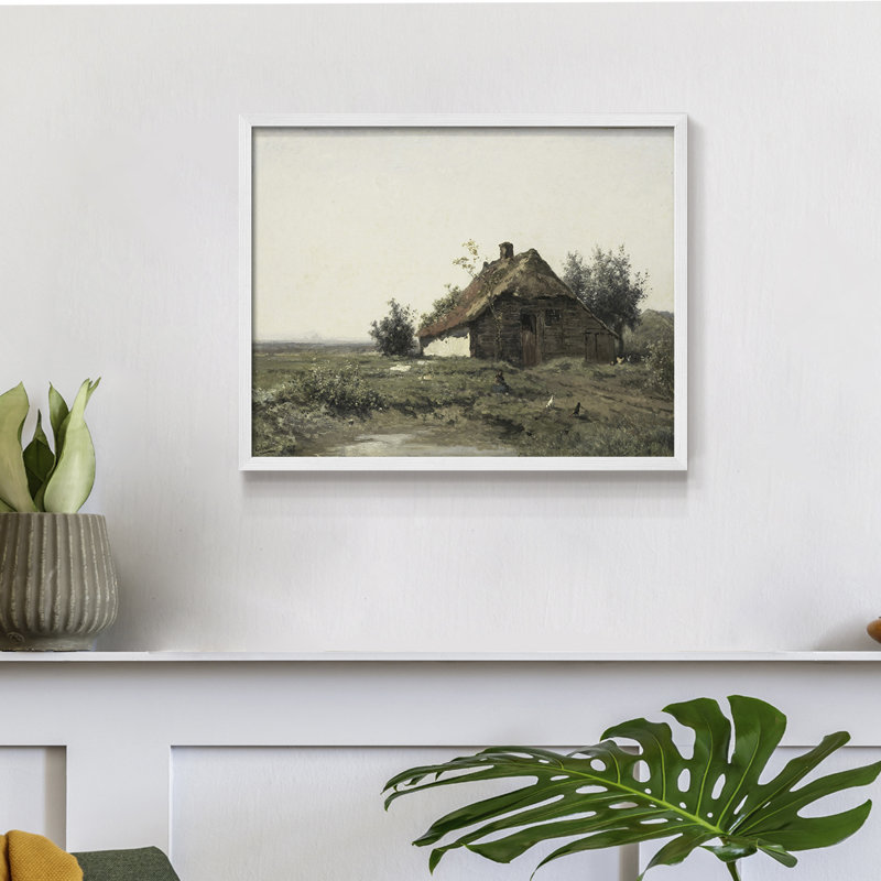 Paysages rétro-DCCVVII-impression encadrée - réaménageable, Blanc, H 16 po x l 20 po