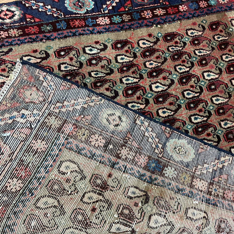  Tapis antique en laine fabriqué à la main Hamadan