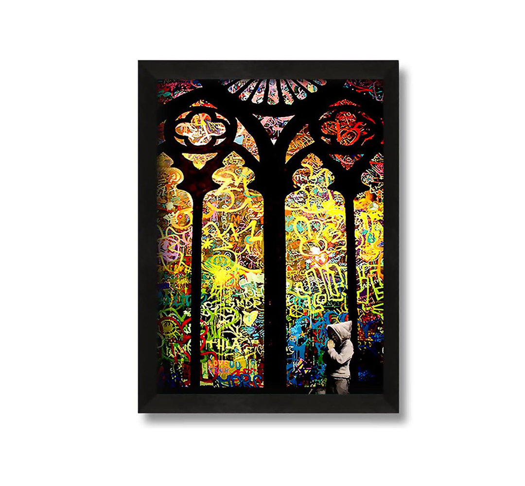 Wandbild Stained Glass Graffiti