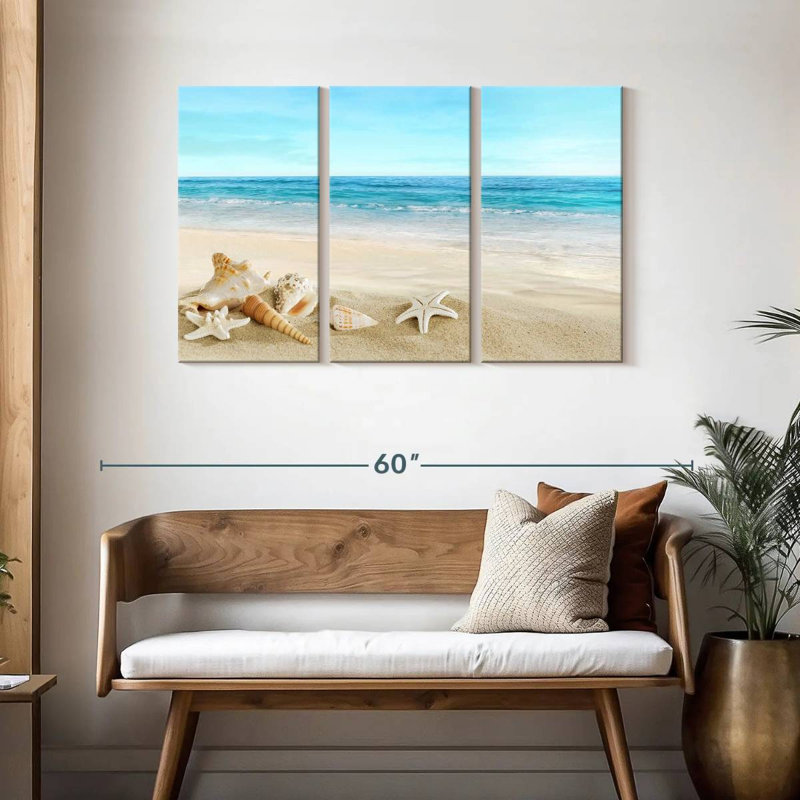 Aletra Beach Seashells, 28" H x 45" W