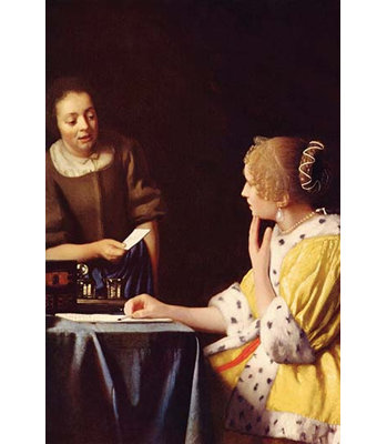Reproduction d’art par johannes vermeer-impression