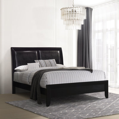 Lit standard en bois massif Ganta