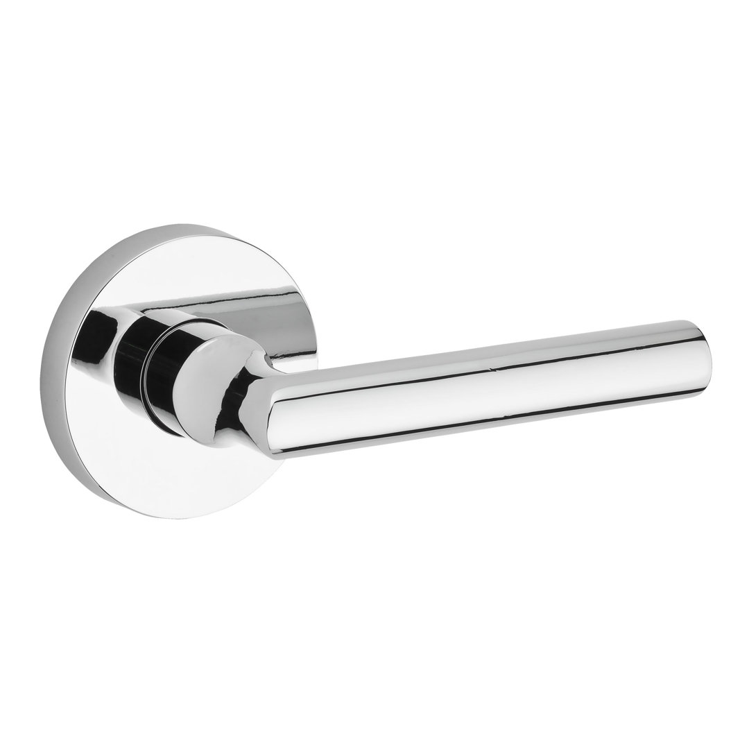 Tube Single Dummy Door Lever with Contemporary Round Rosette Baldwin Handle 