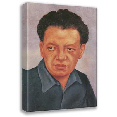 Portrait of Diego Rivera by Frida Kahlo Gallery Wrapped Canvas