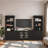 128.2" W Wall Unit Entertainment Center TV Stand With Bookshelves For Tvs Up To 80",-695355142