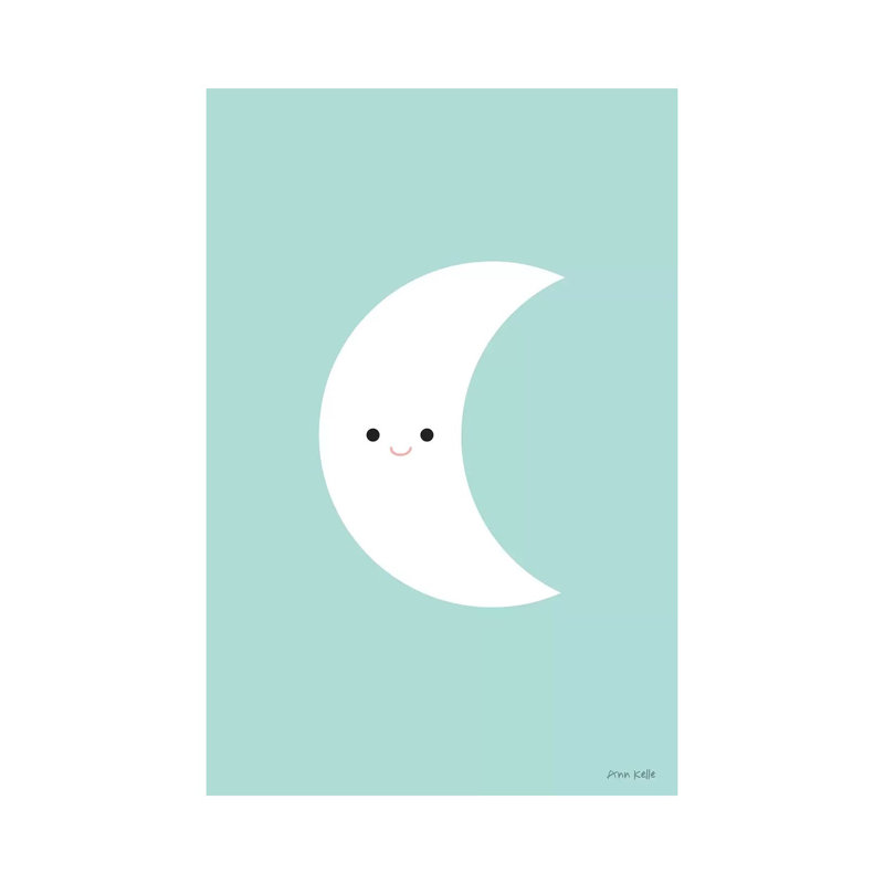 Moon by Ann Kelle - Wrapped Canvas Print, 152.5 cm H x 101.5 cm W