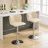Adjustable Swivel Bar Stools With Chrome Base And Tufted Back, Ideal For Home Pub And Kitchen Island