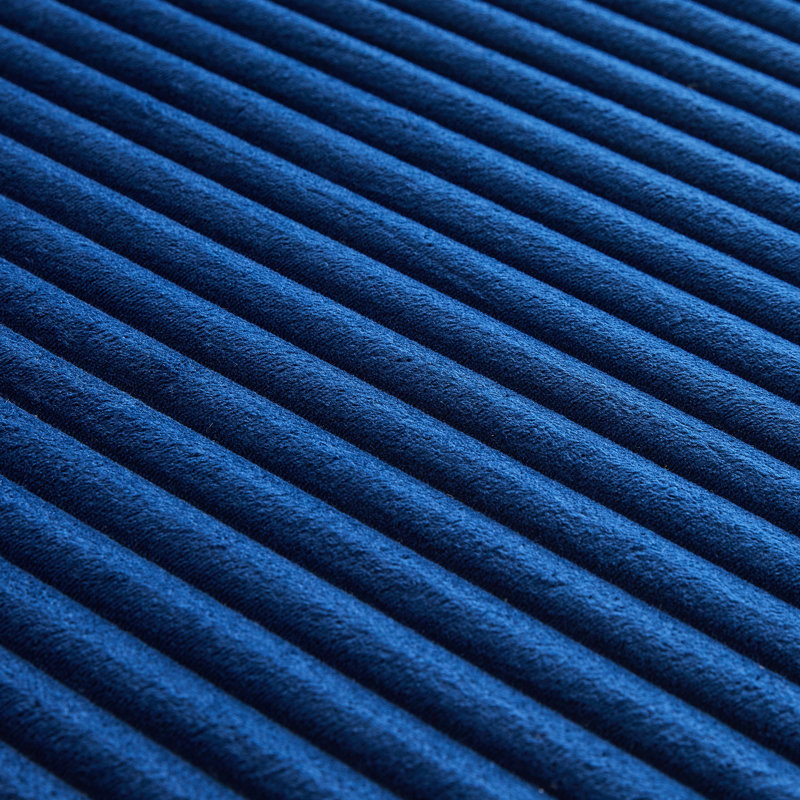 Canapé modulaire en U Flannel, Tissu bleu