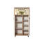 Armoire polyvalente avec pieds roulants, finition chêne Sonoma, 23,6 po x 45,7 po x 14,2 po | Panneau de particules enduit 100% mélamine, revêtement UV, fixation murale, nombreuses tablettes, idéales pour le rangement organisé et la décoration nostalgique