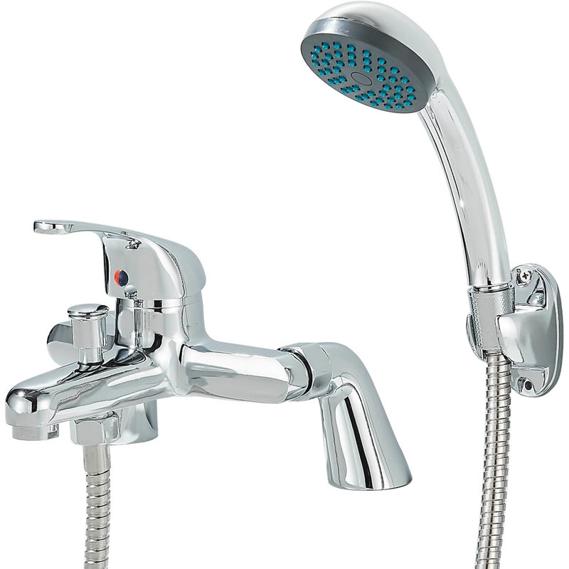 Ose 2 Handle Deck Mounted Bath Shower Mixer Bath Filler with Diverter