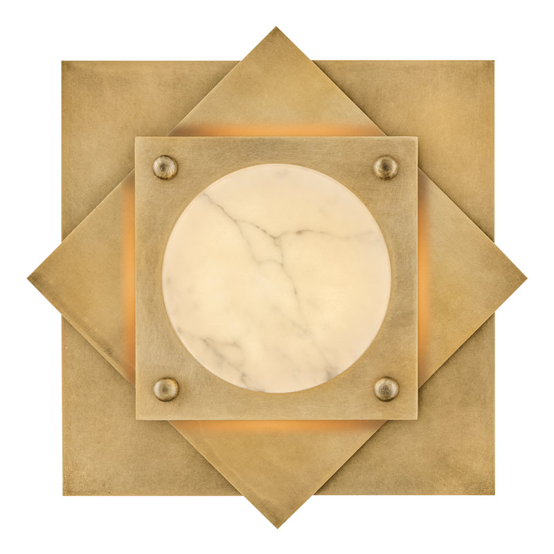 Petit luminaire encastré Fredrick Ramond Claude avec verre albâtre