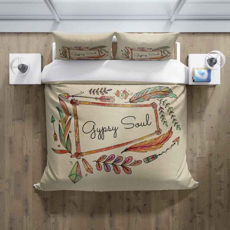  Ensemble de housse de couette Gypsy Soul, Housse de couette très grand + 2 taies décoratives