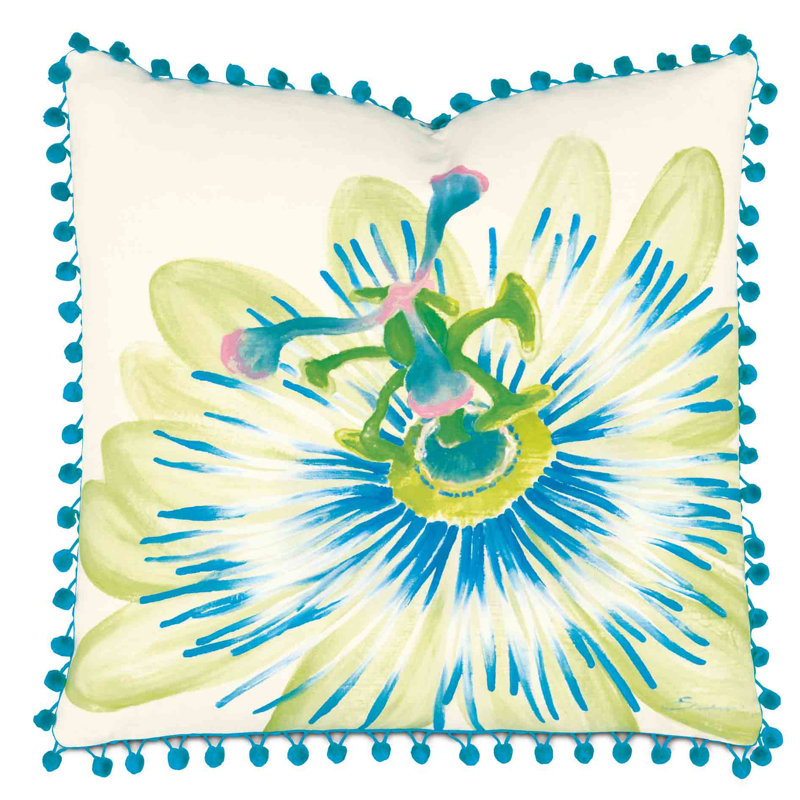 Housse de coussin en coton Emmy, Faux duvet