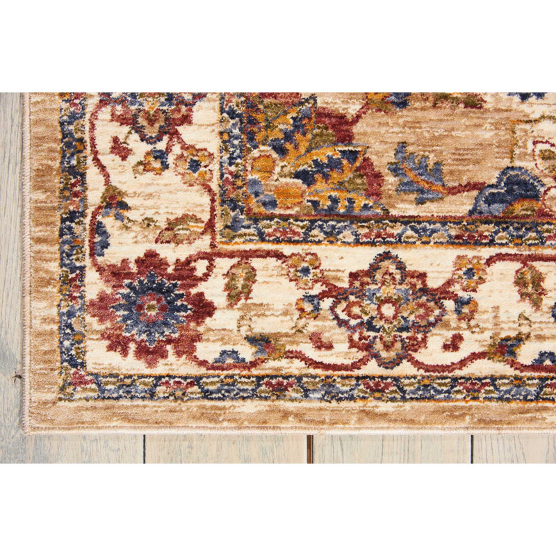 Tapis brun en polyester tissé à la machine, Rectangle 3 pi x 5 pi