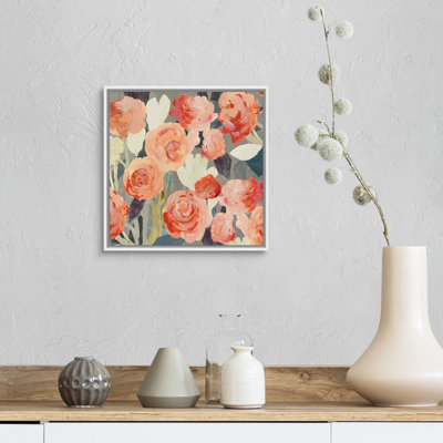 " Peach Floral " Painting Print