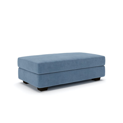 Emilio 49" Cotton Upholstered Ottoman