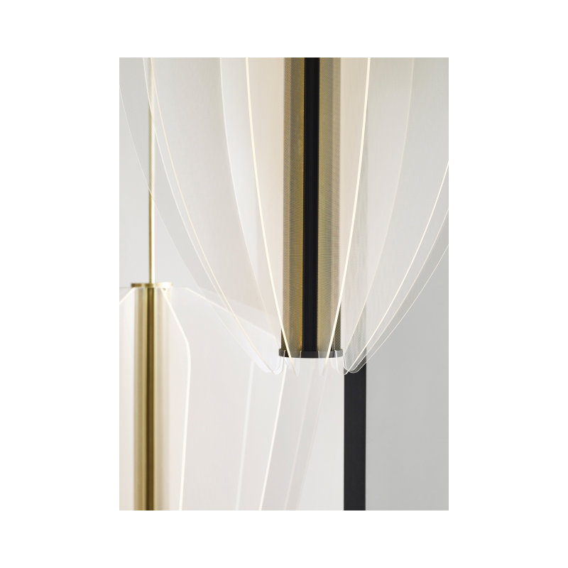 Nyra 42 Chandelier, Plated Brass