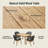5-Piece Outdoor Dining Set | Solid Teak Table & 4 Hand-Brushed ALU Rope Armchairs with Cushions