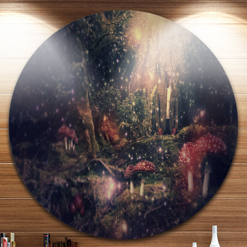 Enchanted Forest Abstract Metal Wall Art, 23" x 23"