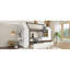 Lit plateforme simple avec tiroirs, lit maison en bois massif avec tablettes, conception enfantine-744162918
