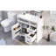 Meuble-lavabo 36 po avec lavabo, lavabo en céramique, 2 tiroirs basculants, charnières de porte à fermeture en douceur-305974872