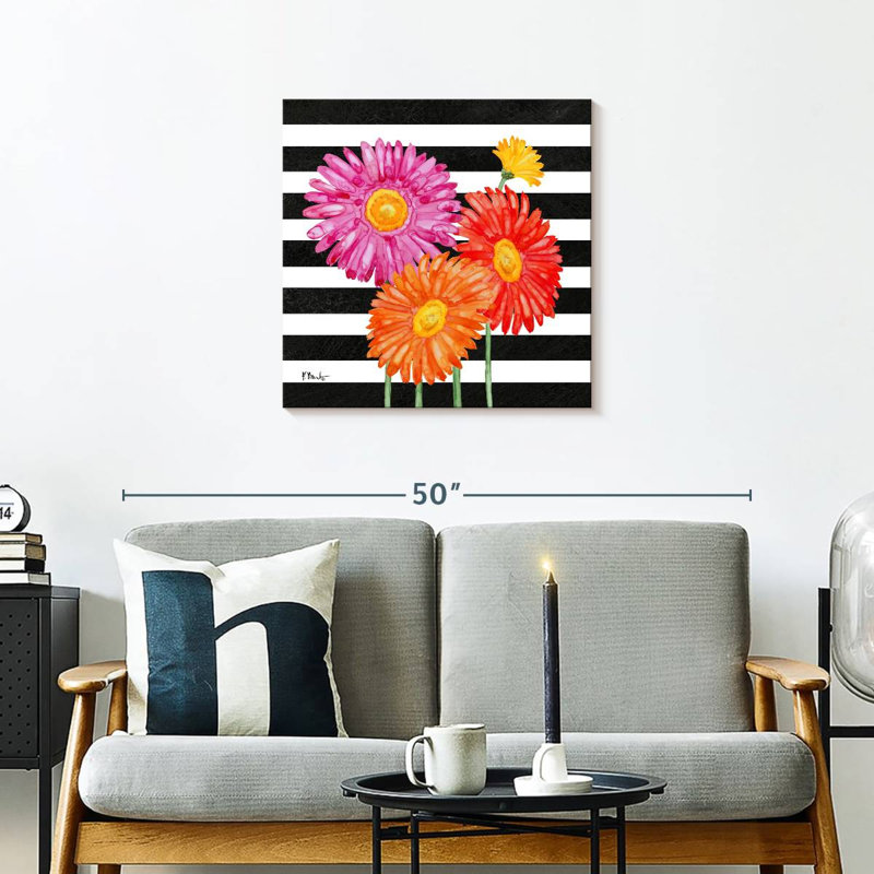 Harnek Helena Daisies I Stripes, H 24 po x l 24 po