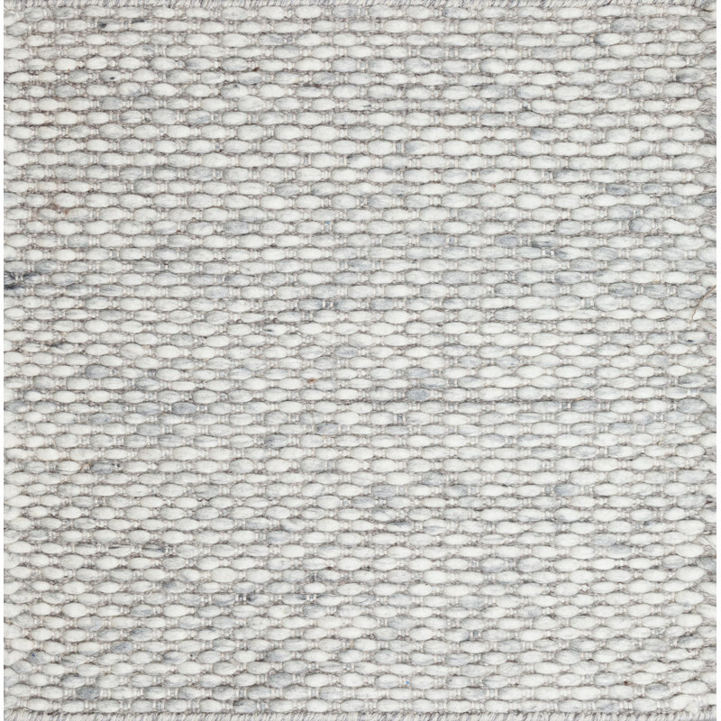 Textures Wool Area Rug in Gray, Rectangle 9' x 12'
