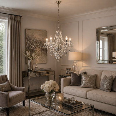5 - Light Candle Style Chandelier