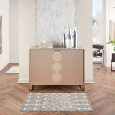 Tapis gris / blanc Vigue